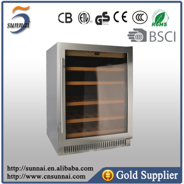 51 Bottles Stainless Steel Compressor Wine Cooler Refrigerators