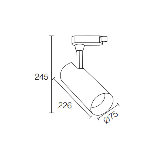 30W led track light for clothing lighting