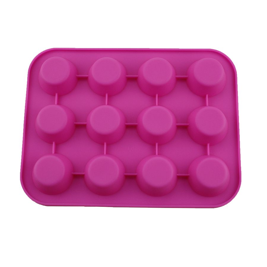 Stampo per muffin in silicone antiaderente con 6 tazze