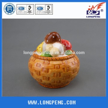 Handmade Mushroom Ceramic Cookie Jar