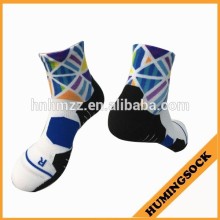 Polyester Printed Golf Quarter Socks