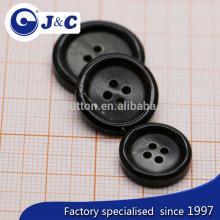 Customize size real ox horn buttons,black colour natural horn buttons