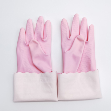 Pink Dishwashing Kitchen Cleaning Household Blend Gloves