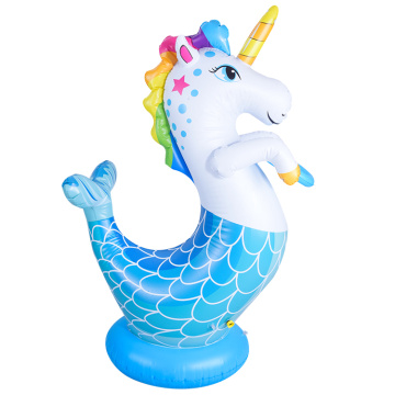 Sprokler inflable de unicornio para niños juguetes en aerosol al aire libre