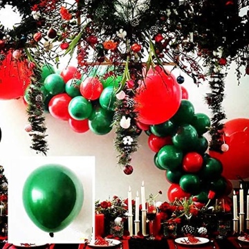 Balloons Garland Arch Kit Green Red Balloons Latex Confetti Balloon Garland for Christmas Decoration