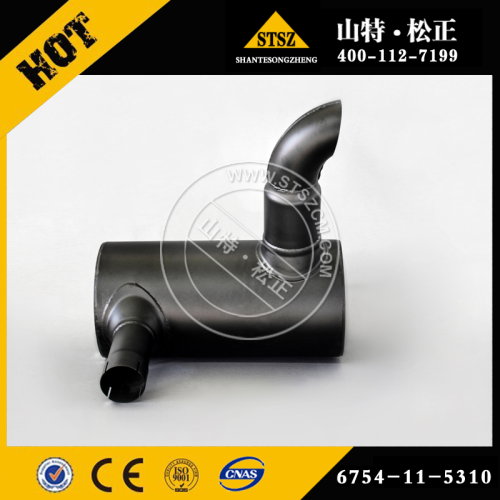 Muffler 6152-12-5360 para o motor Komatsu SA6D125E-2A-C7