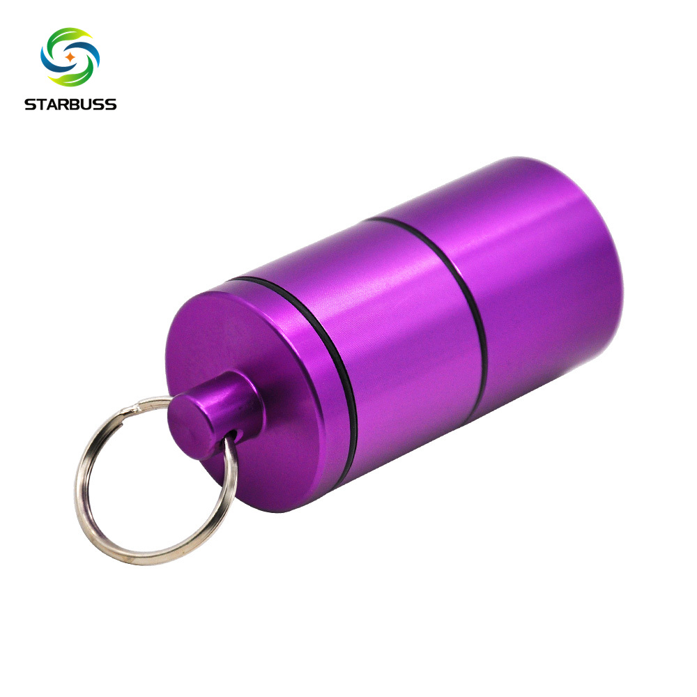 Wholesale Aluminum alloy 42ml stackable Stash Jar Storage of tobacco Container Box Cookies tea and dry herb