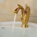 Sanitary ware Single hole bionic design independent villa luxury golden faucet