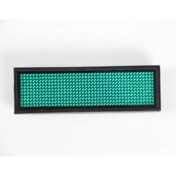 LED Name Badge with Multilingual Scrolling Welcome Message