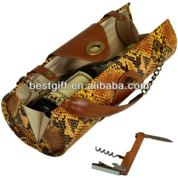 PU leather wine holder