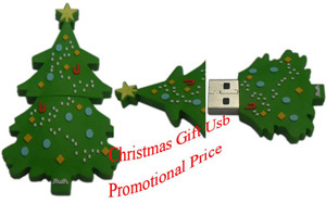 Promotional Christmas Tree USB Stick, USB Memory Disk