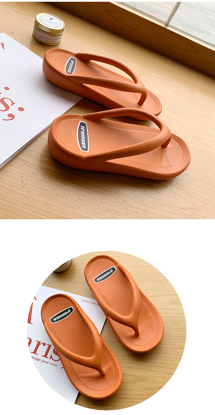 2021 summer causal Flip Flop Slipper Beach Outdoor Slipper women Platform shoes slipper PVC Women Flip Flop