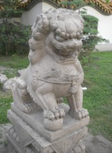 Doorway decoration chinese style lion animal marble statue
