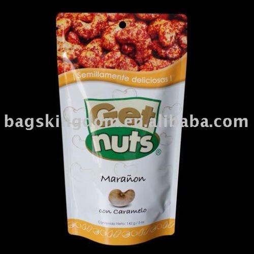 Stand up pouch zipper bag food packaging bag