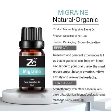 Etiqueta privada Migraine Care combina aceite compuesto de migraña