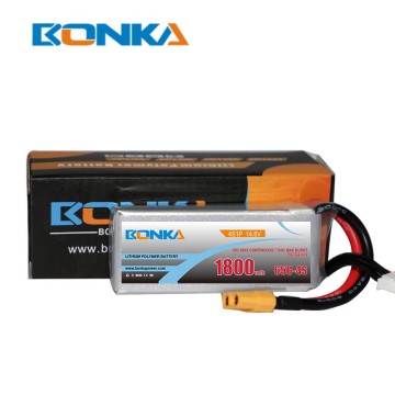 Bonka 1800mAh 65C 4S1P 14.8V Lipo Battery packs