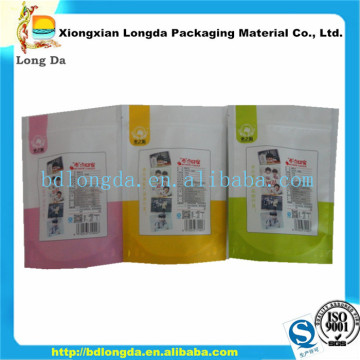 sealed plastic food grade snack packaging bag