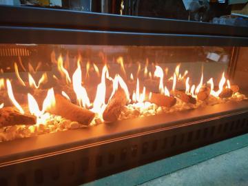 32000-BTU Black Vent-free Dual Gas Fireplace Insert