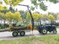 Log Wood Timber Crane Loader Log Log Trailer