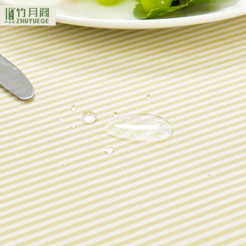 Latest Promotion Price Eco-Friendly Wedding Waterproof Print Round Stripes Cloth Table Cloths