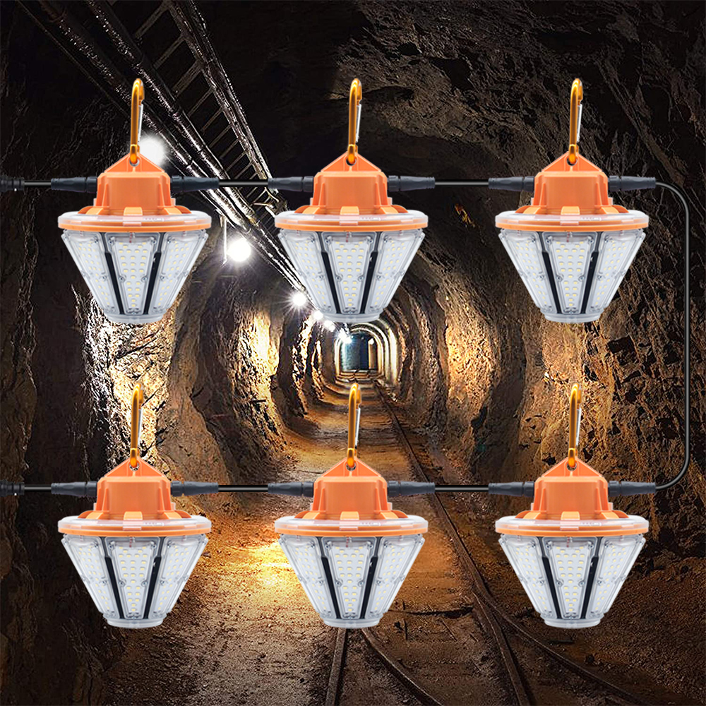 60W Outdoor Construction light Led Temporary work Lighting Ip64 Waterproof String Lights for jobsite