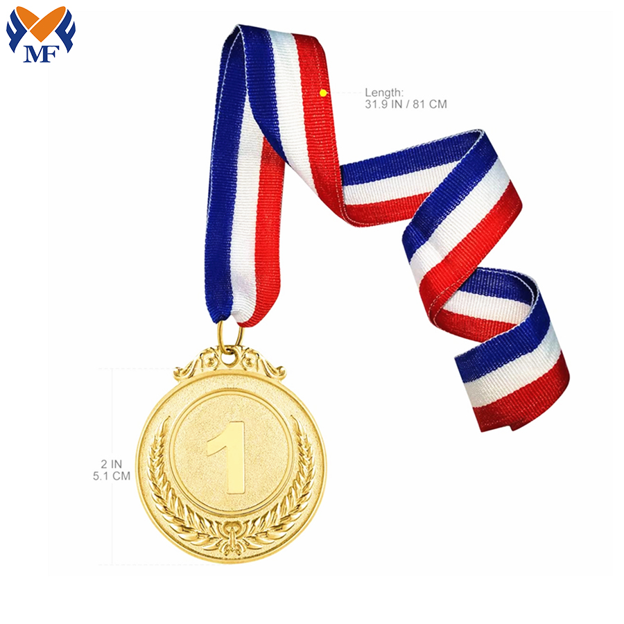 Médaille vierge en or en gros en vrac en vrac