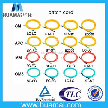 good reputation fc connector fiber optic patch cords