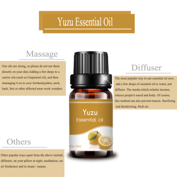10ml private label cosmetic grade yuzu oil for massage