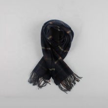 2019 Top selling products checked fashionable soft wool scarf