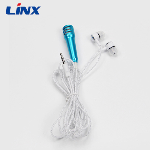 music mini microphone earphone for singing