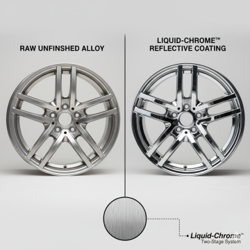 Mirror-Effect Powder Coating Chrome Finish