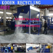 Scrap plastic pe film recycling machine