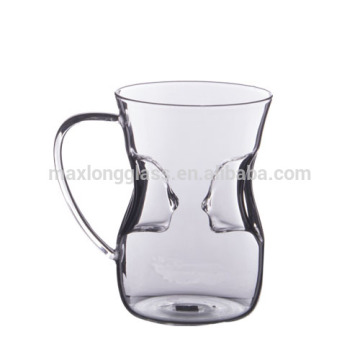 Borosilicate glass Fancy beer mugs with handles