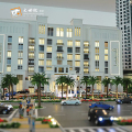 White Color Hotel Building 3D Model House