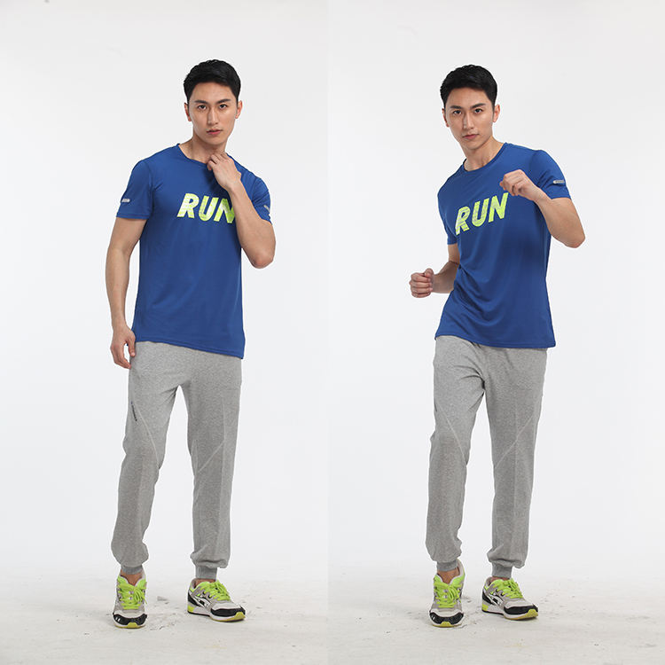 LiDong new design sport wear mens gym clothes wholesale quick dry men sport t-shirt