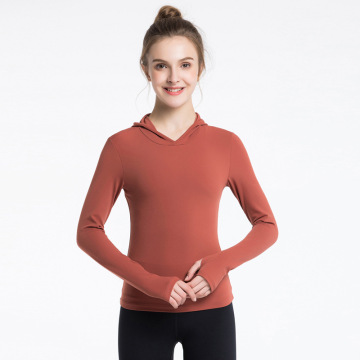 Yoga top Hoodie met lange mouwen