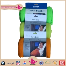 soft feel 100% polyester Eco-friendly high quality low price airplane fleece blanket/airline blanket/disposable airline blanket