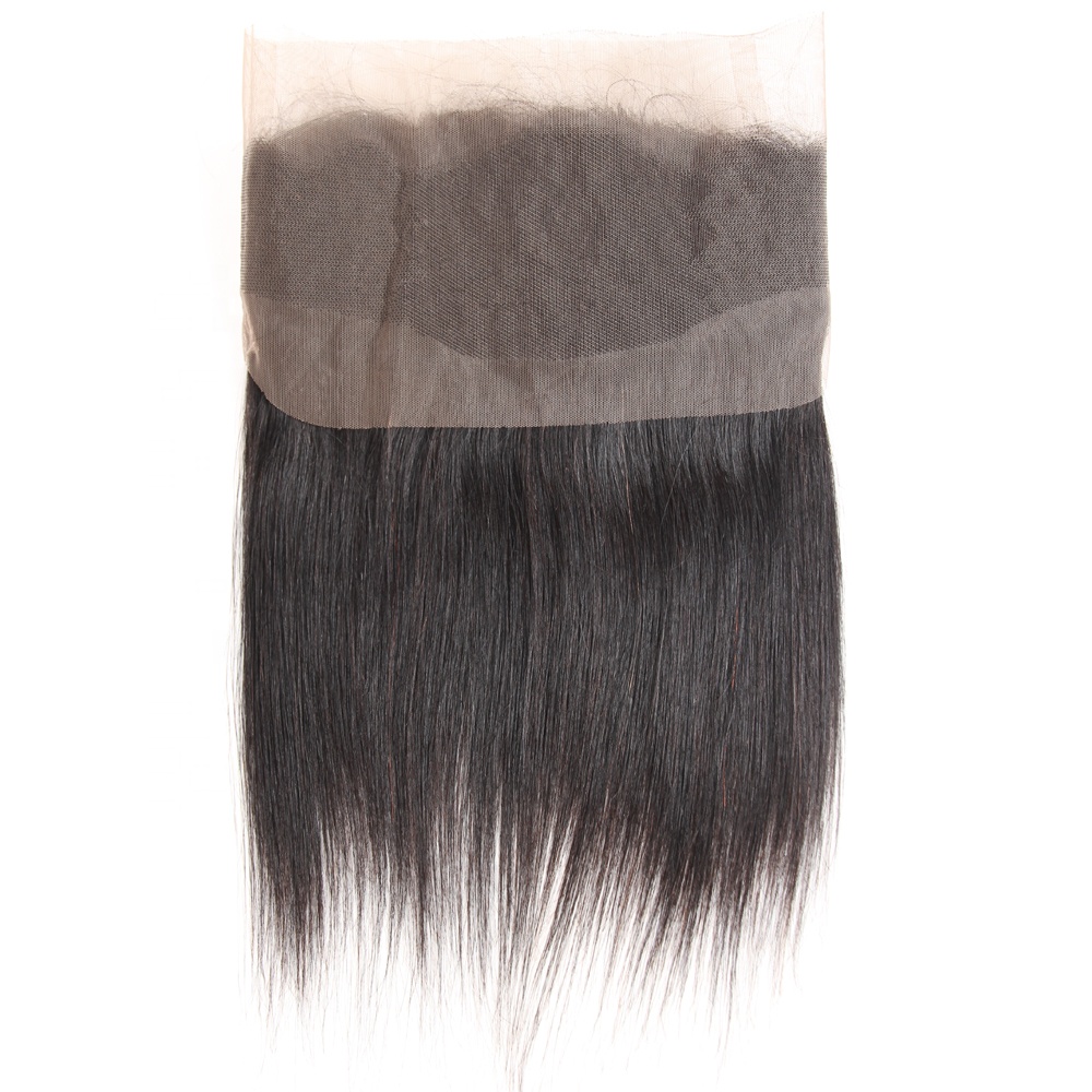 One Donor Wholesale 10 A Grade Lace Frontal Weaves Peruvian Hair 360 Degree Pre Plucked Frontal Closure