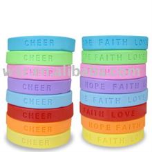 custom silicone rubber cancer bracelets