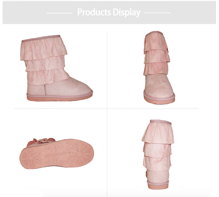 Girls Nice Pink Boots Childrens Wear for Kids