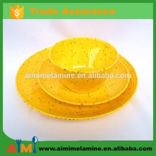 granulated melamine dinner set for picnic