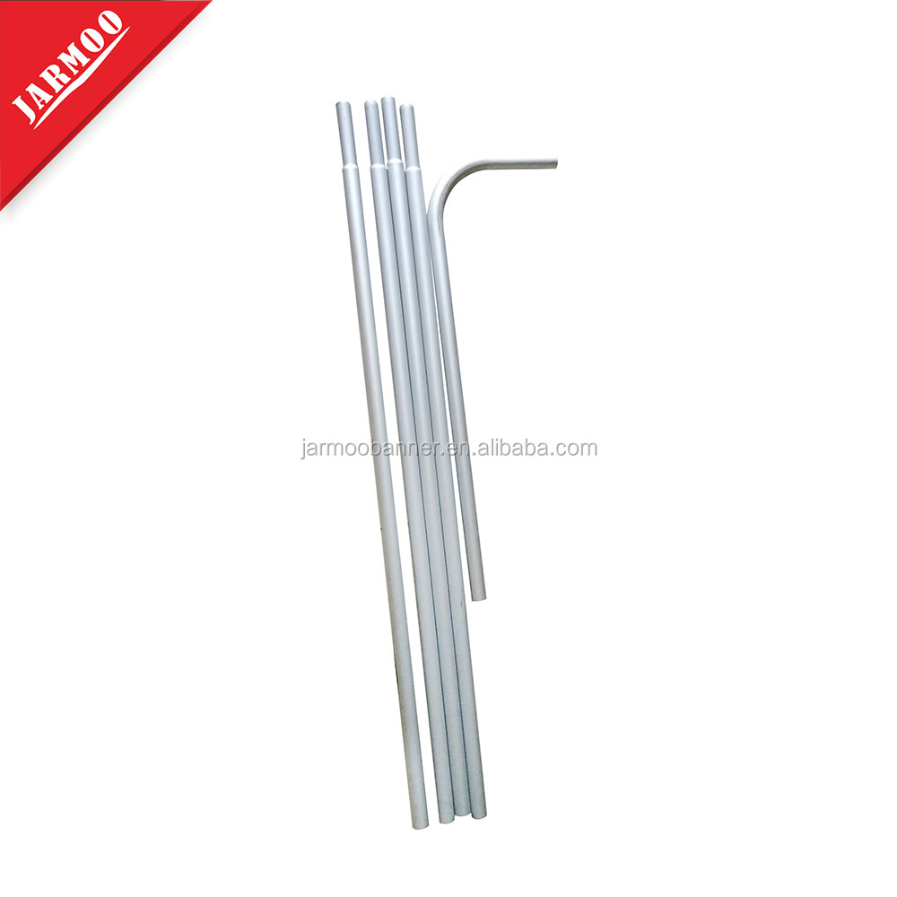 Custom Size Shape Aluminum And Fiberglass Mixed Pole Swooper Advertising Flag Pole With Or Without Base