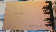 2-6mm Bronze mirror glass/colored mirror glass/silver float mirror with two layers of paint