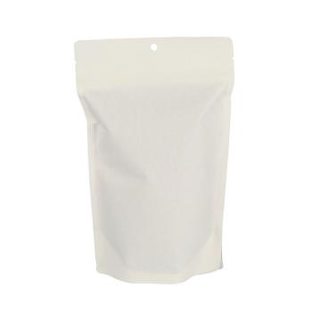 Wit kraftpapier Doypack met venster