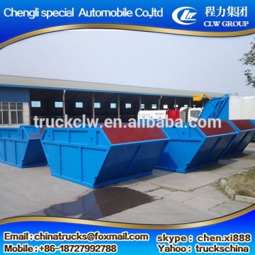 Low price durable swing arm garbage bin trucks