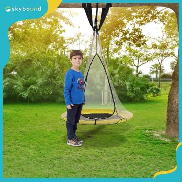 SkyBound 39 Inch Tree Swing Saucer Swing Yellow/Black