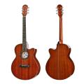 고품질 40 인치 Sapele Wood 어쿠스틱 기타