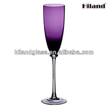 Promotional purple champagne flutes