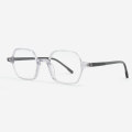 Rectangular and Bevel Acetate Unisex Optical Frames