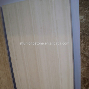 White Beige Wooden marble tile,light vein wooden beige marble
